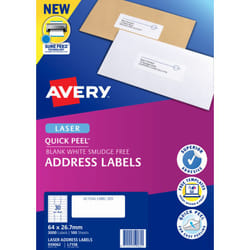 Avery White Address Labels with Quick Peel