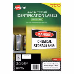 Avery 959070 printer label White Self-adhesive printer label