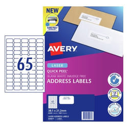 Avery 959071 printer label White Self-adhesive printer label