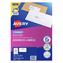 Avery 959071 printer label White Self-adhesive printer label