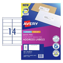 Avery 959417 printer label White Self-adhesive printer label