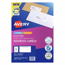 Avery 959418 printer label White Self-adhesive printer label
