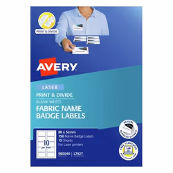 Avery 980040 printer label White Self-adhesive printer label