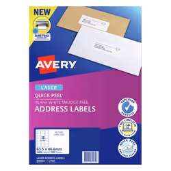 Avery 959002 printer label White Self-adhesive printer label