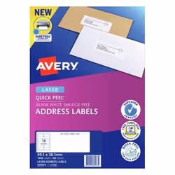 Avery 959004 printer label White Self-adhesive printer label