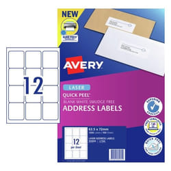 Avery 959005 printer label White Self-adhesive printer label