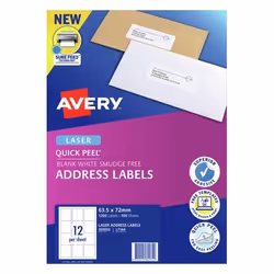 Avery 959005 printer label White Self-adhesive printer label