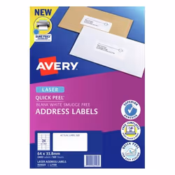 Avery 959029 printer label White Self-adhesive printer label