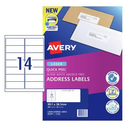 Avery 952003 printer label White Self-adhesive printer label