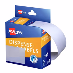Avery 937223, White, Rectangle, Removable, Paper, 63 mm, 44 mm