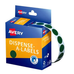 Avery 937238 self-adhesive label Round Removable Green 1050 pc(s)