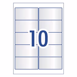 Avery 980019 printer label Transparent Self-adhesive printer label