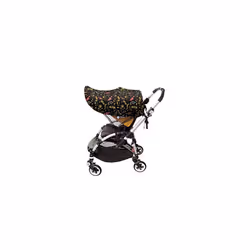 StrollerBuddy Extenda-Shade Baby Sun Shade Stroller Cover - with UPF 50+ UV Shield Protection -Large - Animal Print Design -  ...