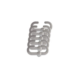 Secure -A-Lock - Cabinet Handles & Knobs Safety Locks - Child Proof Sliding Cupboards Door Lock - 6 Pack - Silver - Model F1103