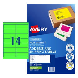 Avery 35937 printer label Green Self-adhesive printer label