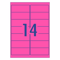 Avery 35957 printer label Pink Self-adhesive printer label