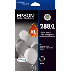 Epson 288XL, High (XL) Yield, Black, Pigment-based ink