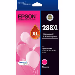 Epson 288XL, High (XL) Yield, Magenta, Pigment-based ink