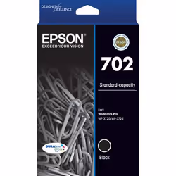 Epson 702, Standard Yield, Black, Pigment-based ink, Single pack