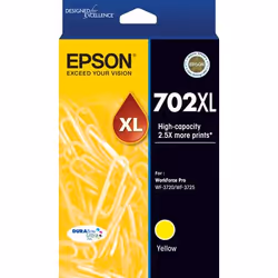 Epson 702XL, High (XL) Yield, Yellow, Pigment-based ink, 1 pc(s), Single pack