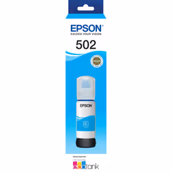 Epson T502, Cyan, Epson, EcoTank ET-4750, EcoTank ET-3700, EcoTank ET-2750, EcoTank ET-2700, EcoTank ET-4850, EcoTank..., 1 p ...