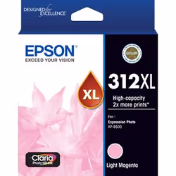 Epson 312XL, High (XL) Yield, Light magenta, Dye-based ink, 1 pc(s), Single pack