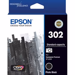 Epson 302, Standard Yield, Black, Pigment-based ink, 1 pc(s), Single pack