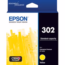 Epson 302, Standard Yield, Yellow, Pigment-based ink, 1 pc(s), Single pack