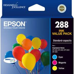 Epson 288 ink cartridge Standard Yield Cyan, Magenta, Yellow