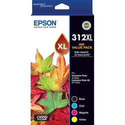 Epson 312XL ink cartridge 4 pc(s) Original High (XL) Yield Black, Cyan, Magenta, Yellow