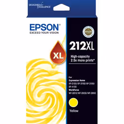 Epson 212XL, High (XL) Yield, Yellow, Dye-based ink, 1 pc(s), Single pack
