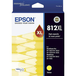 GENUINE Original Epson 812XL High Capacity Yellow Ink Cartridge Toner C13T05E492