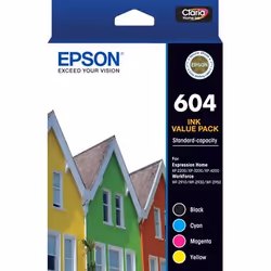 Epson 604, Standard Yield, Black, Cyan, Magenta, Yellow, 4 pc(s), Multi pack