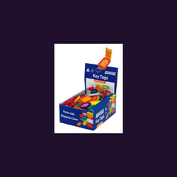Kevron 56x30mm Keytags Assorted Colours Display Pack of 100