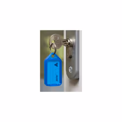 Kevron 56x30mm Keytags Blue Display Pack of 100 - Additional view 5