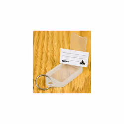 Kevron 56x30mm Keytags Clear Display Pack of 100