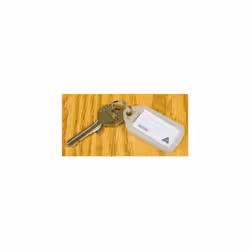 Kevron 56x30mm Keytags Clear Display Pack of 100 - Additional view 6