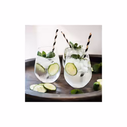 Maxwell & Williams Vino Set of 6 400ml Stemless White Wine Glasses