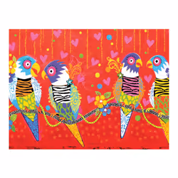 Maxwell & Williams Love Hearts Tiger Tiger Tea Towel