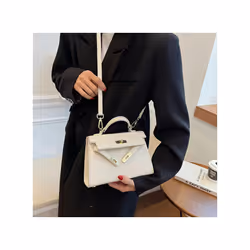 French Niche Texture Hand Bag 2024 New Women's Bags Fashion Minimalist Messenger Bag Popular Explosion Kelly Bag - Mi Bai tru ...