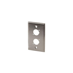Stainless Steel Wall Plate (2 XLR or Canon)