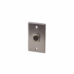 Stainless Steel Wall Plate Female XLR Socket (Single)