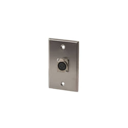 Stainless Steel Wall Plate Female XLR Socket (Single)