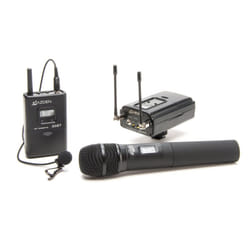 Azden 330LH UHF On-Camera Hand-Held Body-Pack Microphone System Kit AZD330LH