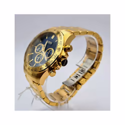 NEW HUGO BOSS 1513340 MENS IKON STEEL GOLD BLUE DIAL CHRONOGRAPH WATCH