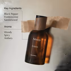 Aesop Eidesis Eau De Parfume | Woody  Spicy  and Ambery Scent with Black Pepper  Frankincense  and Sandalwood | 1.69 oz
