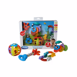 Playgro Twist and Chew Activity Pack, 0.5 yr(s), Sounding, Multicolour