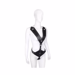 Minx Body Harness with Chastity Panties