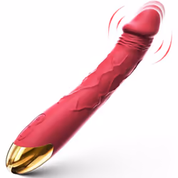 10 Powerful Vibration Mode Red Realistic Dildo Adult Toys Sex Toys
