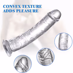 G Spot Transparent Realistic Jelly Dildo Sex Toys